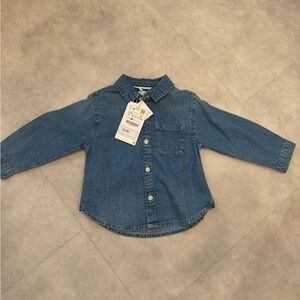 Zara denim toddler shirt